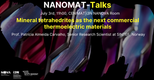 NANOMAT-Talk #12 | Mineral tetrahedrites as the next commercial thermoelectric m